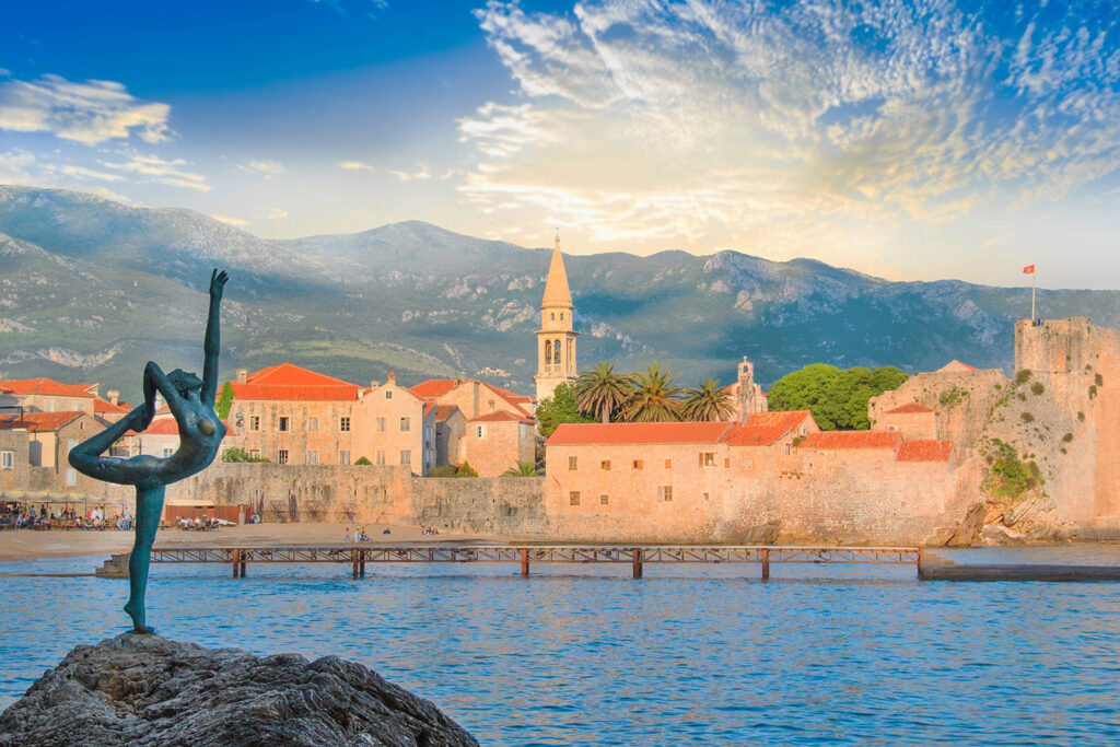 Budva mit Ballerina